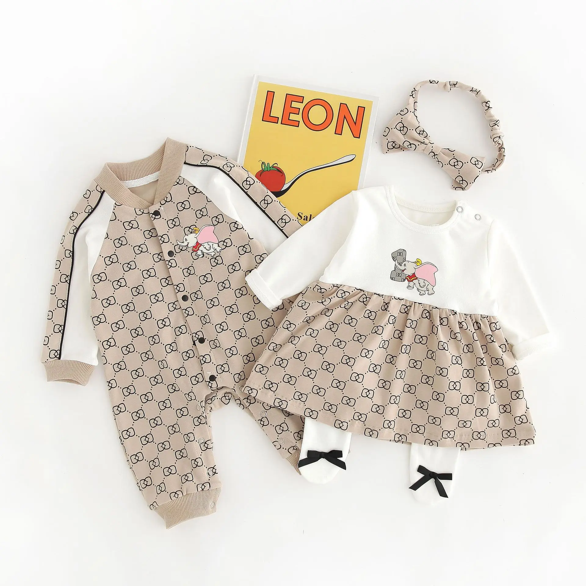 

2021 Newborn Baby Clothes wholesale Prices Sets Baby Romper Zip Rompers Baby Boys' Girls Jumpsuits Rompers, Khaki