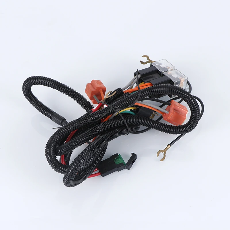 H4 Led Headlight Relay Wiring Harness Kit Dual Relay High Low Beam