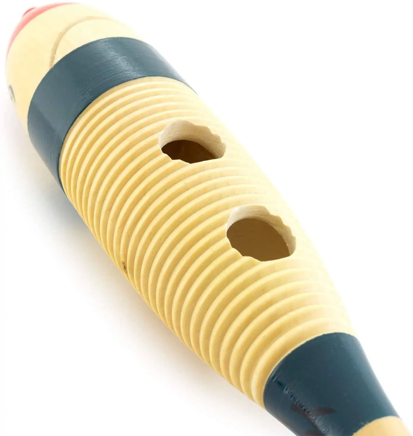 Gelsonlab HS-G2 Wooden Fish Shape Guiro Percussion Instrument with ...