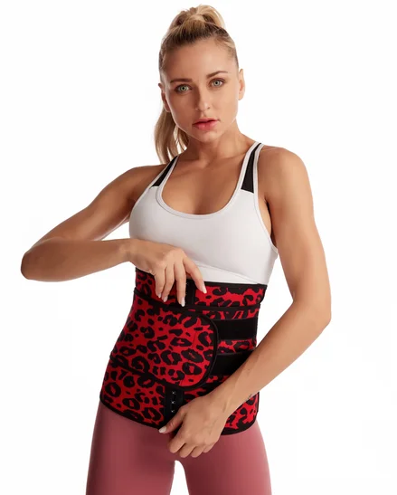 

Slim Abdominal Belt High Compression Private Label Waist Trainer, Red