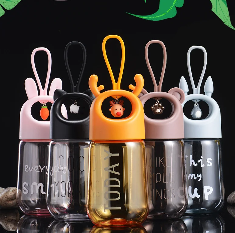 

wholesale hot creative fun cute cartoon design fancy school children BPA free Tritan plastic kids water bottle in bulk