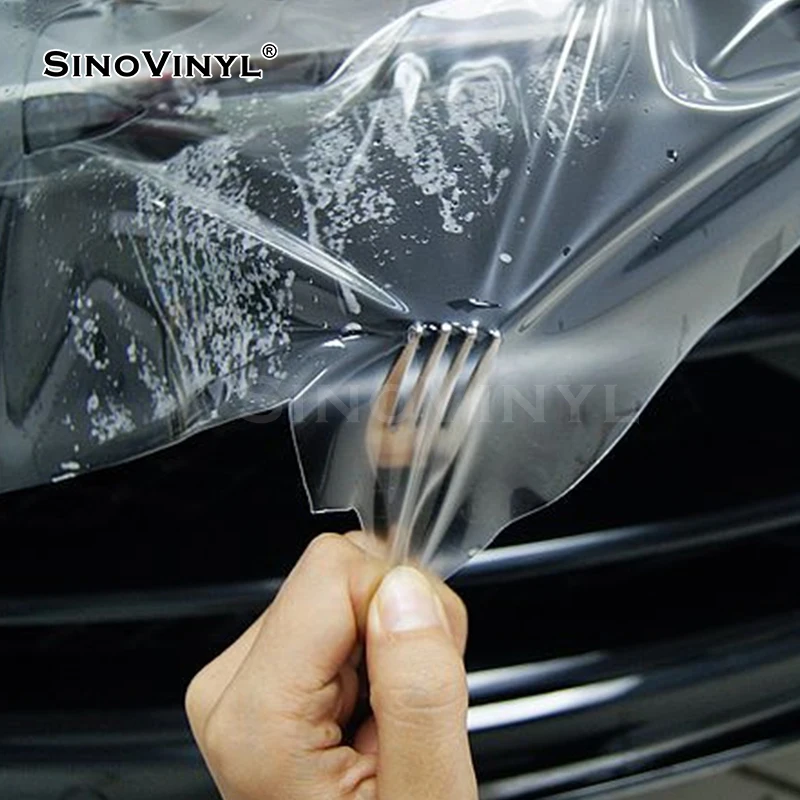 

SINOVINYL USA Lubrizol Raw Material TPU 10Mil Gloss Heat Self Healing Car Paint Protection Film Car Vinyl