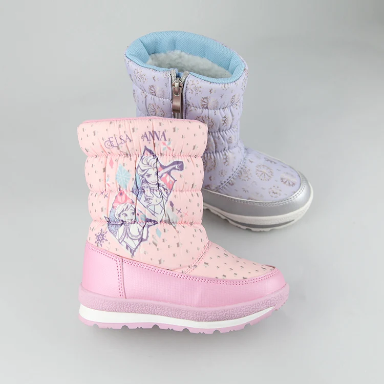 

Beautiful and Warm Unisex Kids Pull On Nylon Snow Rain Boots for Children