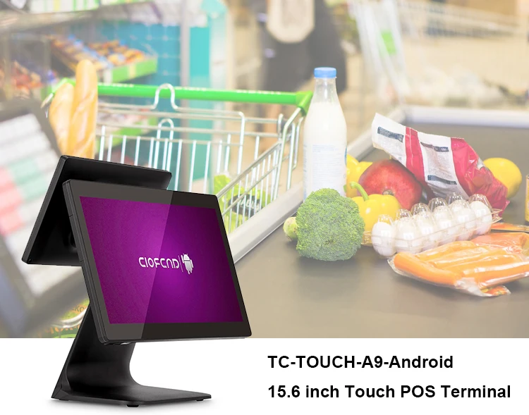 15.6 Inch All In One Restaurant Retail Billing Touch Screen Cashier