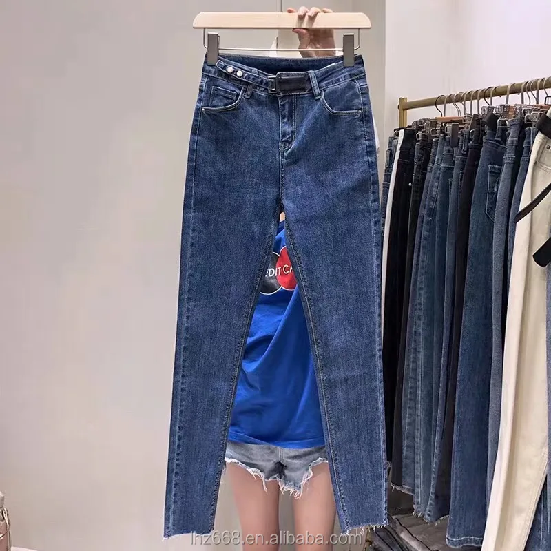 

Wholesale Women high waist skinny Denim jeans High waist pants jeans for women