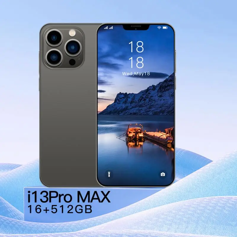 

Original phone i13 Pro MAX Android Smartphones 12GB+512GB phone13 10-Core 4G 5G LET Cellphones unlocked Dual SIM phon