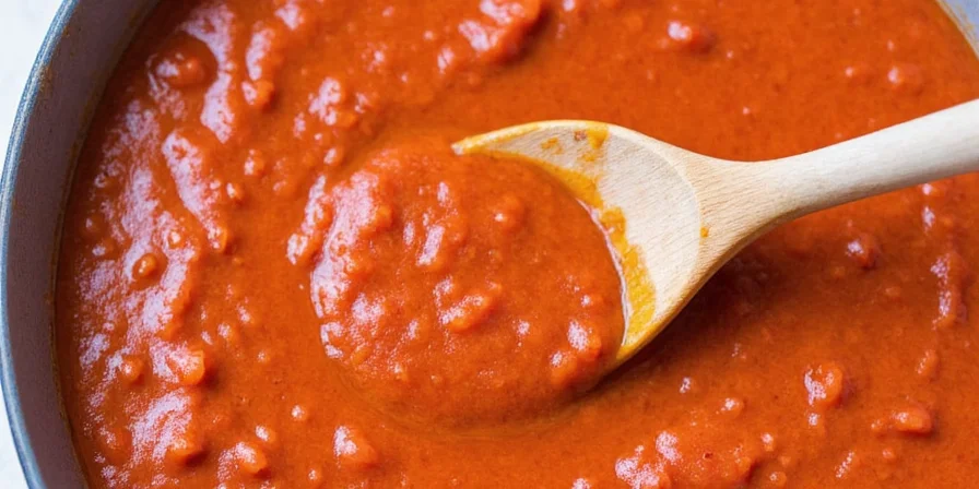 Fresh ingredients for making red chile enchilada sauce