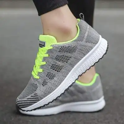

PDEP china wholesale breathable fly knit sport shoes for women fashion jogger shoes casual running sneakers for ladies, White,blue,grey,black,green