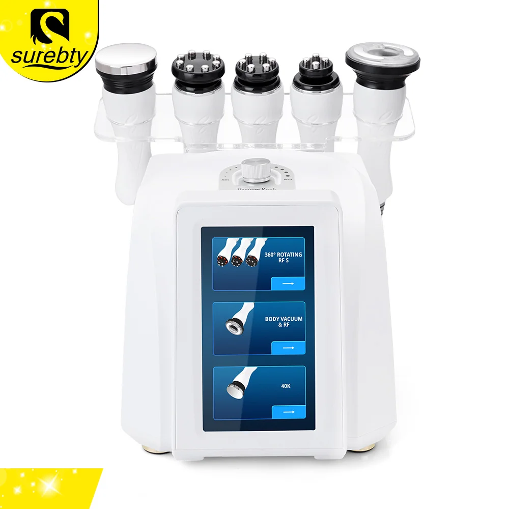 

5 in 1 New 360 degree rotating RF Automatic Rotary cavitation weight loss machine