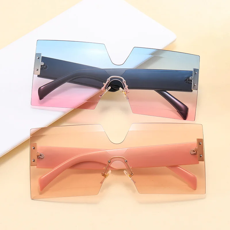 

Superhot Eyewear 49800 Fashion 2021 Sun glasses Tinted Square Rimlesss Sunglasses
