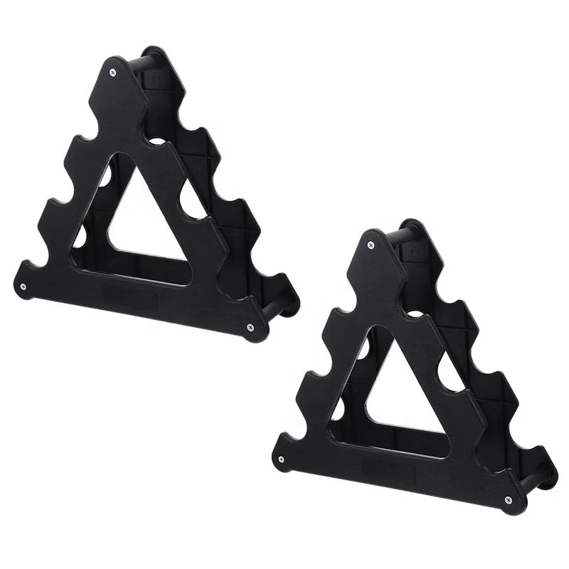 

TY Dumbbell Bracket Dumbbell Display Rack Triangle Hand Weights Holding Stand, Black