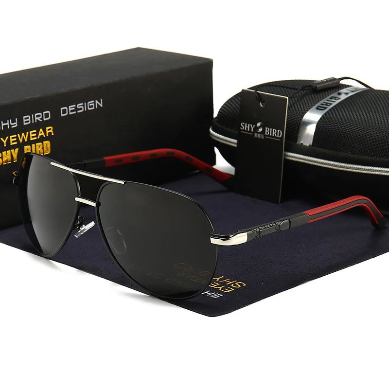 

Men Vintage Aluminum Polarized Sunglasses Classic Brand Sun glasses Coating Lens Driving Eyewear For Men/Women, Picture colors