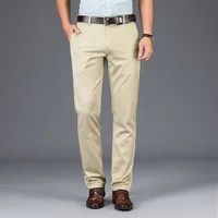 

2020 New stretch formal casual cotton men's chinos trousers stock ready to ship