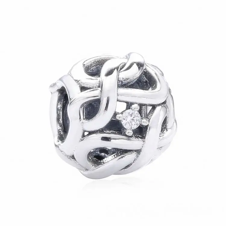 

Factory price Valentine's day gift endless anime charms, Silver