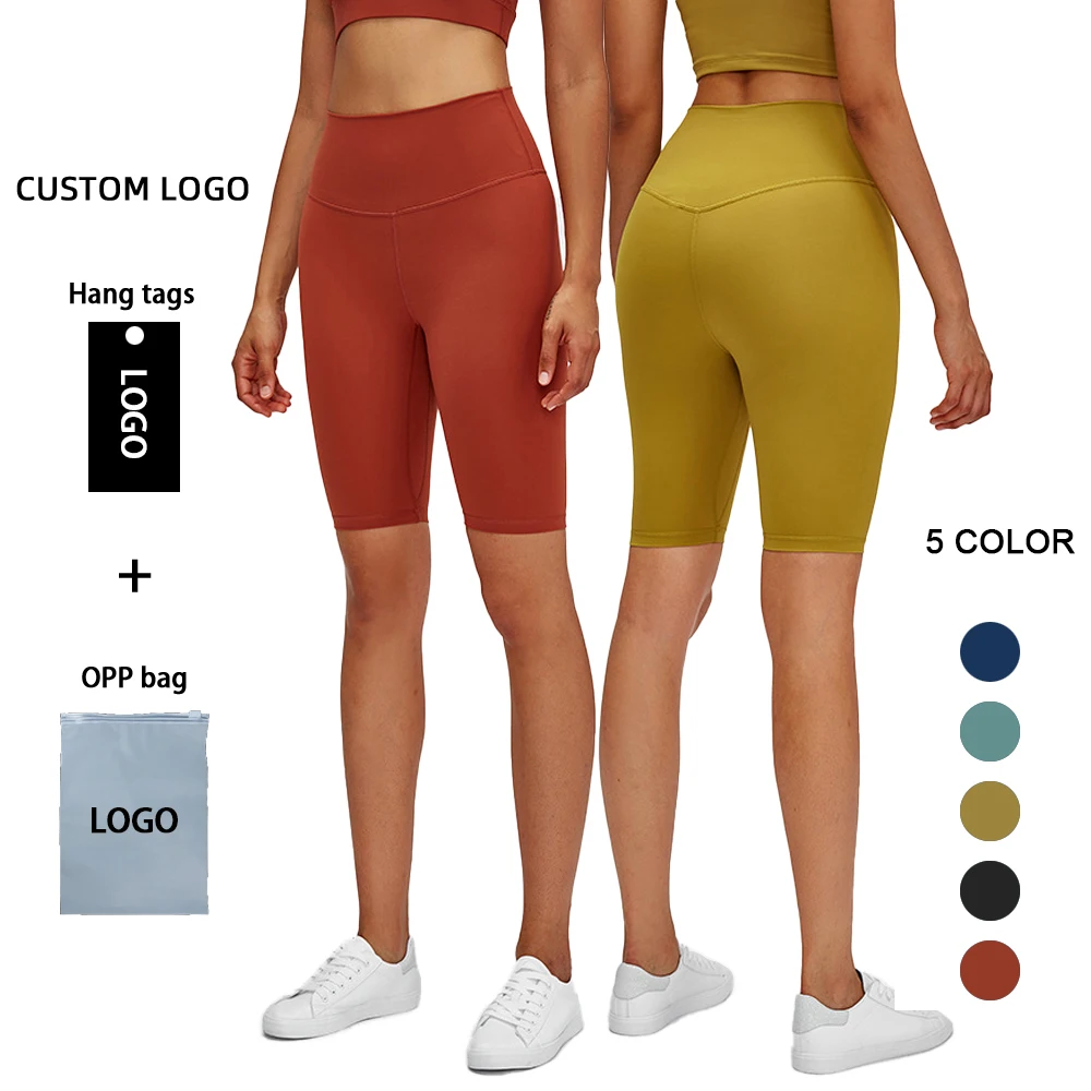 

Wholesale Blank Custom Logo Sports Wear High Waisted Workout Gym Running Booty Women's yoga Biker Shorts, Printed