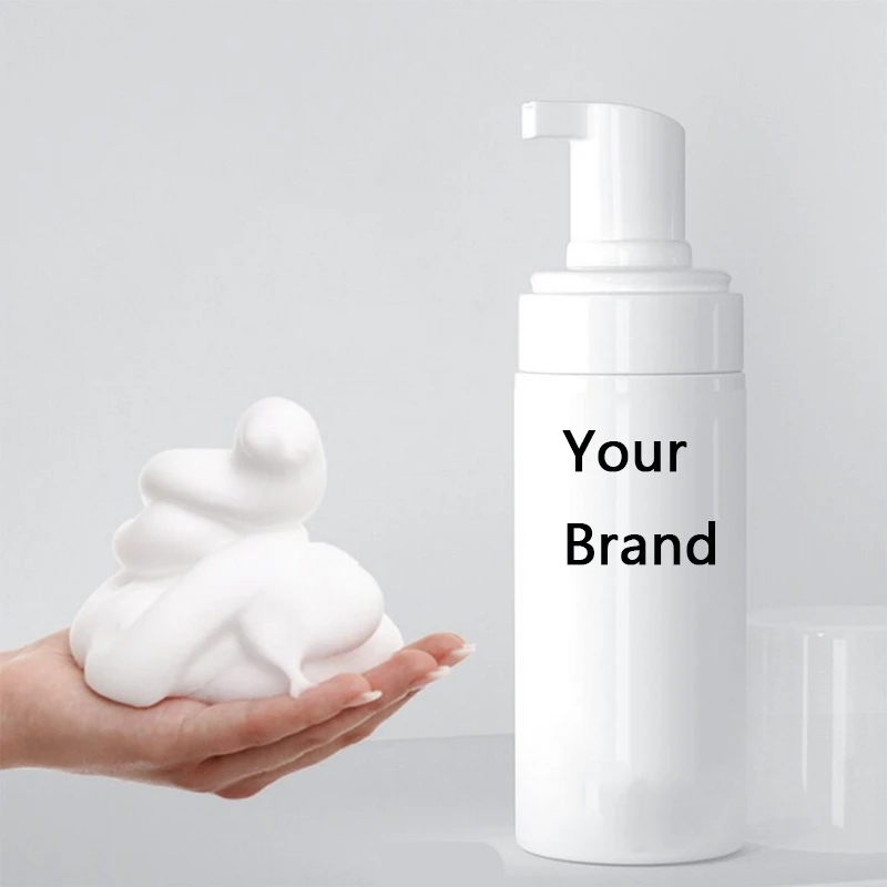 

JUYOU OEM Small Order Quantity Private Label Sticker Free Label Design 100ml Amino Acid Face Cleansing Mousse Foam