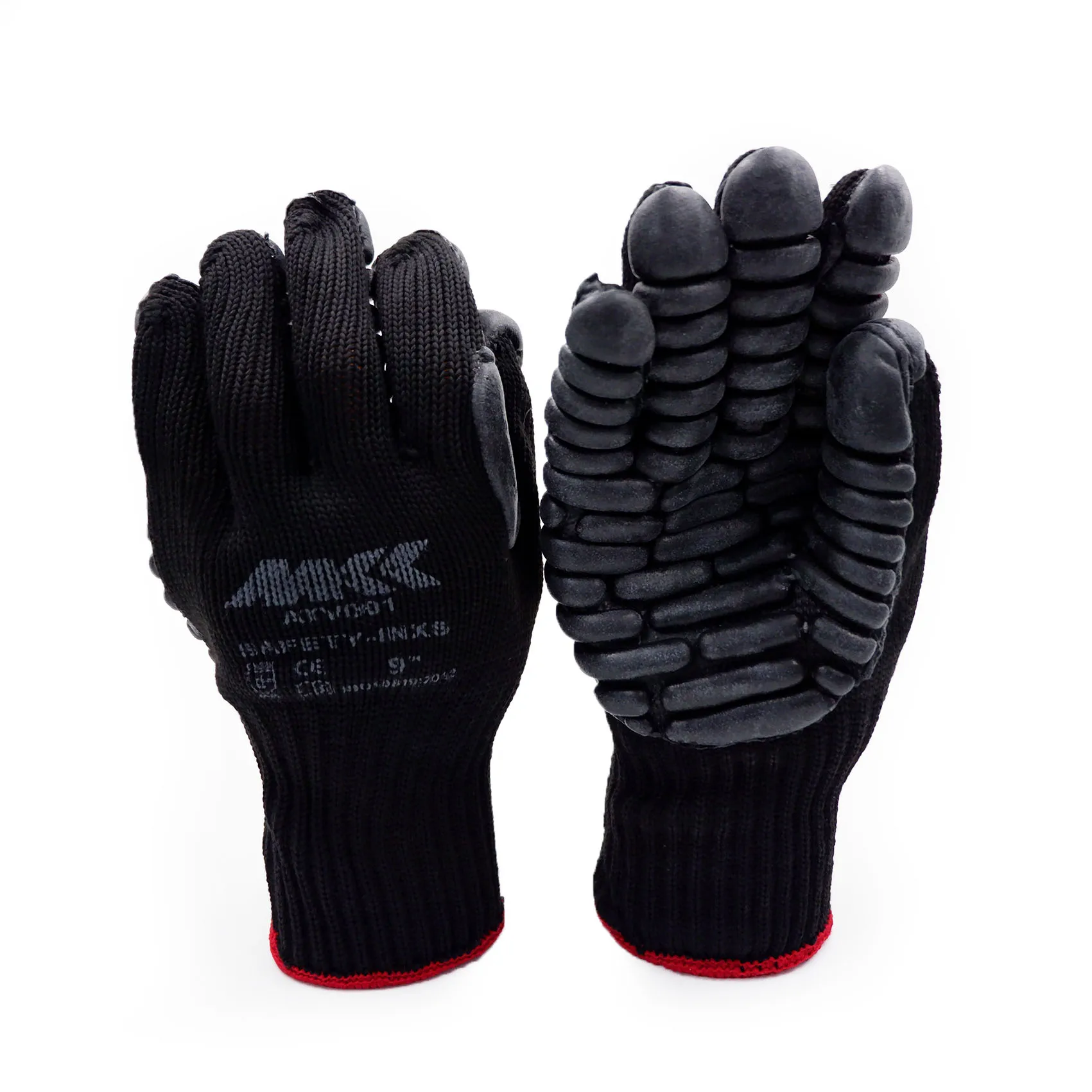 
Ideal choice of hand seismic protection unique block latex pad anti-vibration architectural engineering safety gloves 