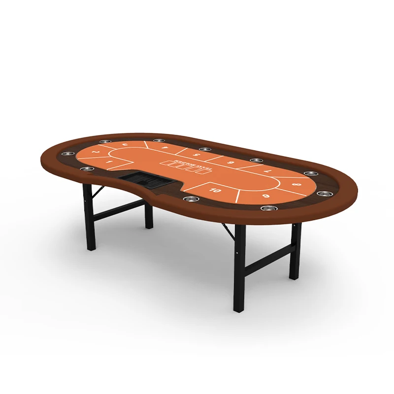 

YH 86inch New Design Cheap Price Texas Hold'em Simple Poker Table With Folding Legs