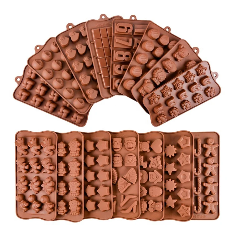 

Hengtuo Custom Home Kitchen Tools Multi-shaped Moulds Eco Friendly Silicone Molds For Chocolate, Customized color