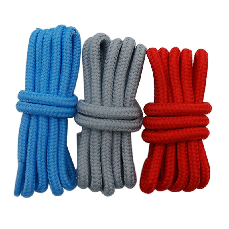 

Coolstring Shoelace Manufacturer direct selling High Quality Good Looking solid color rough Round Polyester shoelaces