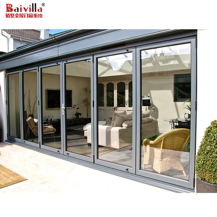 Venta al por mayor puertas plegadizas para patio-Compre online los