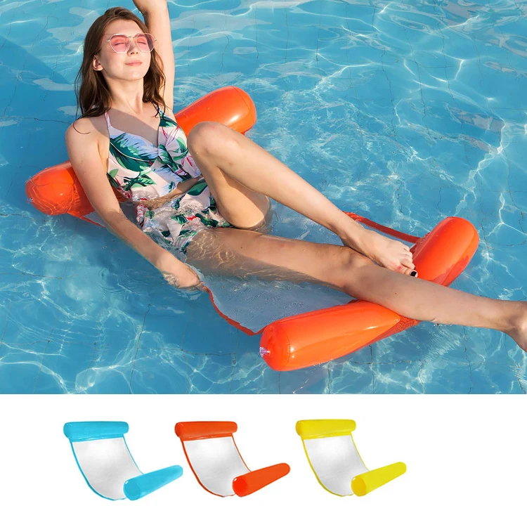 

Floating Water Hammock Float Lounger Inflatable Swimming Pool Foldable, Customized color