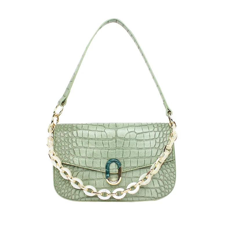 

Westal 9914 French hige qualita women underarm bag 2021 female acrylic chain shoulder messenger bag ladies clutch bags, Black,yellow,purple,green,white