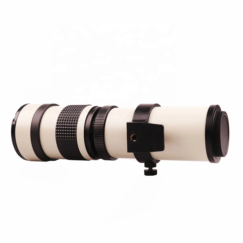 

Manual f/8.3-16 Lens 420-800mm Telescope Zoom Adjustable Lens Camera Accessories Lens, Black and white