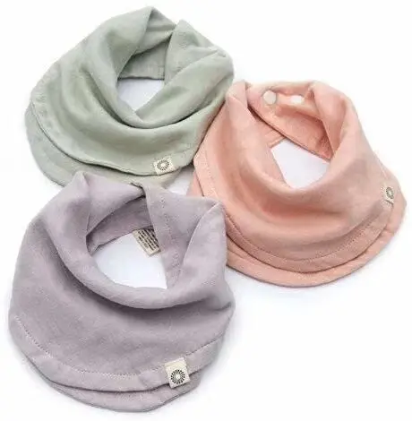 organic muslin bibs