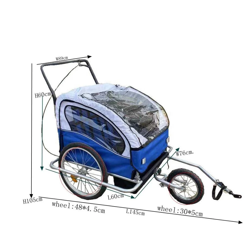
Outdoor foldable bike trailer carry baby trolley 