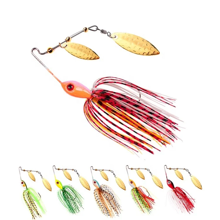 

MISTER LURE 13g 17g Spoon Spinnerbait fishing jig head lure Metal Spinner Bait Bass lure, 4 colors