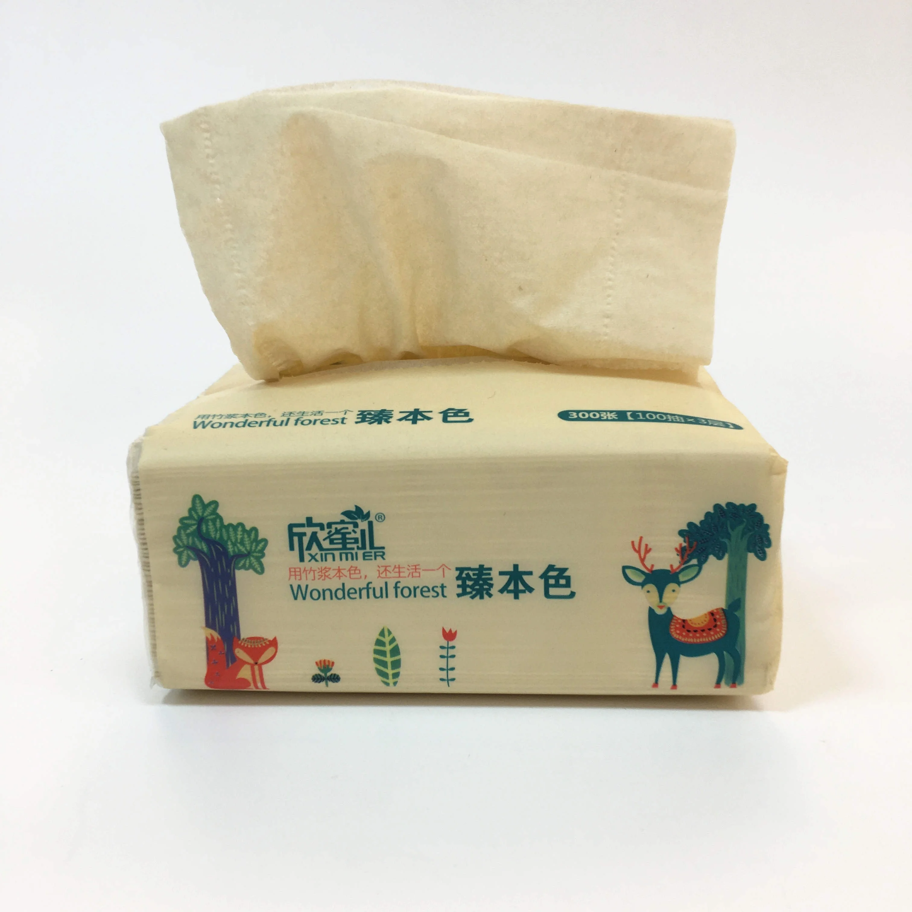 

DDP Wholesale Factory Direct Natural bamboo pulp facial tissue car tissue tissu bag
