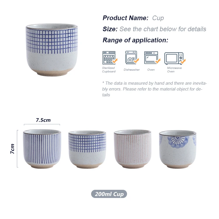 product fenn new fashion japanese style round shape 200ml handmade tea cups manufacturers vintage coffee cup ceramic wholesale for gift-56