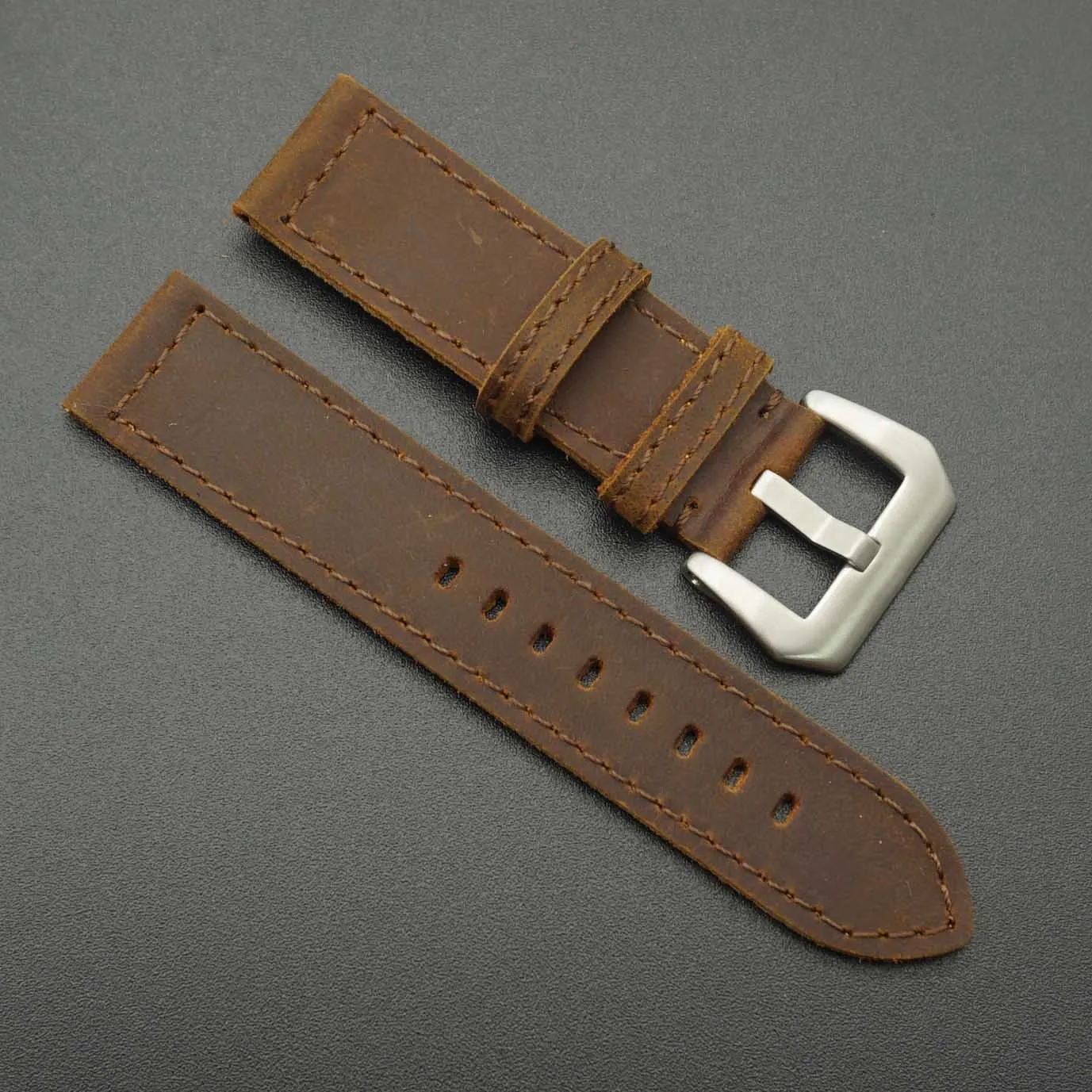 buy wholesale genuine leather watch straps buckle,20mm ethn c