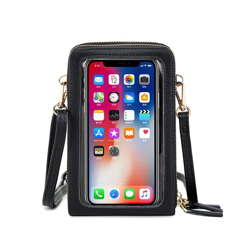 

personal organizer cell phone case wallet mobile phone bags no touch see message phone wallet bag