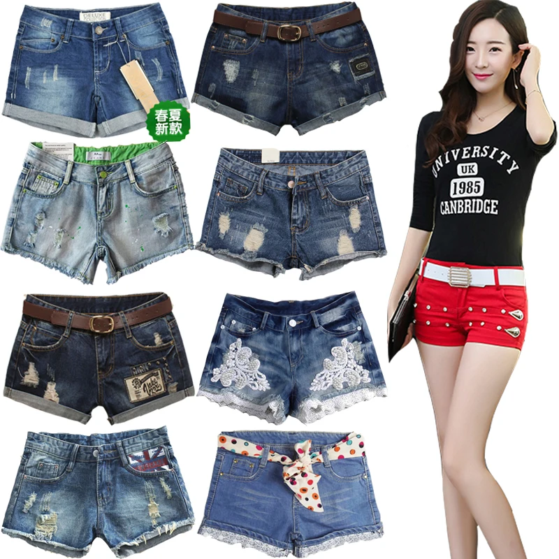 

Mix Color mix design Women Stock Jeans short Pants trousers stock