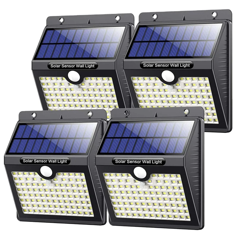 97 LEDs Waterproof Solar Powered PIR Motion Sensor Energy Saving Night Lights  solar wall light 96 led motion sensor