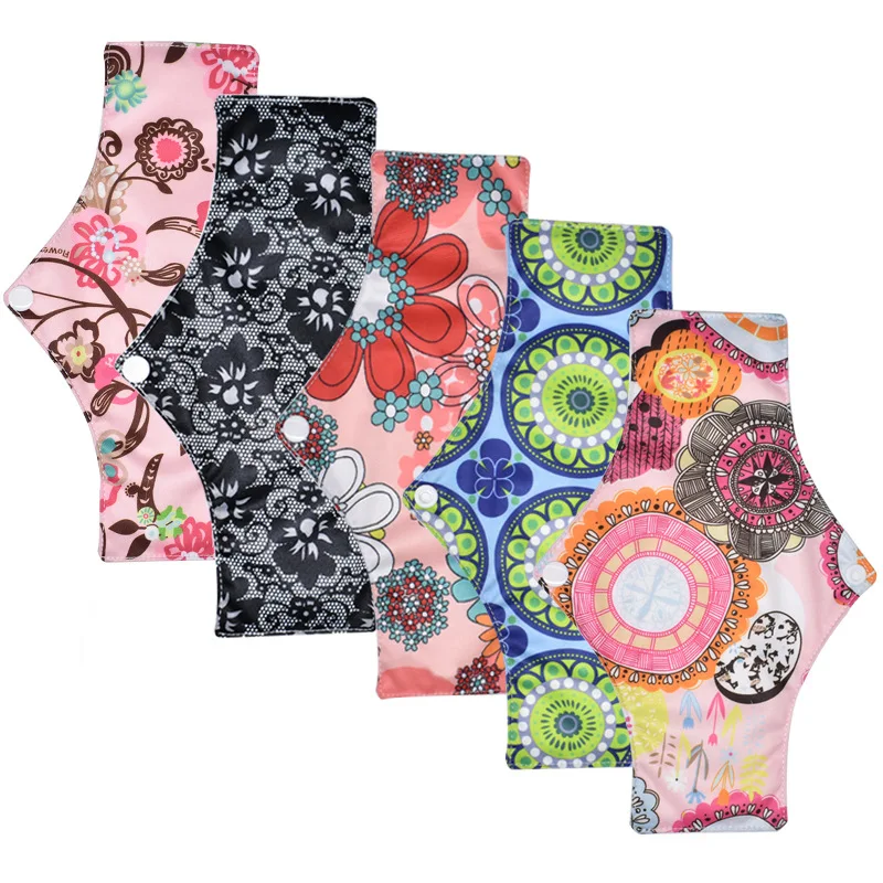 

New Design Bamboo Cloth Pad Reusable Eco Washable Sanitary Napkin Skin-friendly Economic For Women Menstrual Period Pads