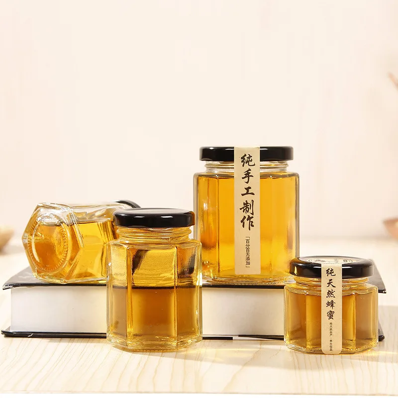 

Wholesale 50, 100, 200, 280, 380, 500, 730ml Bulk Honey Jar Glass Jars Bottles Square Glass Bottle With Screw Lid, Transparent