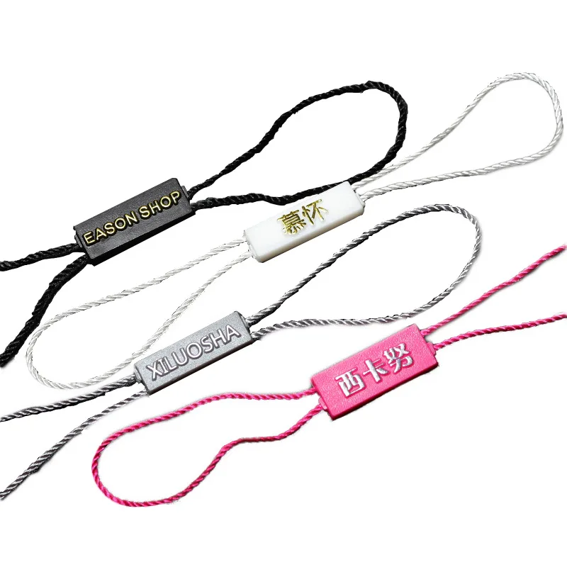 
Custom string hang tags elastic string tags paper string tags for clothing 
