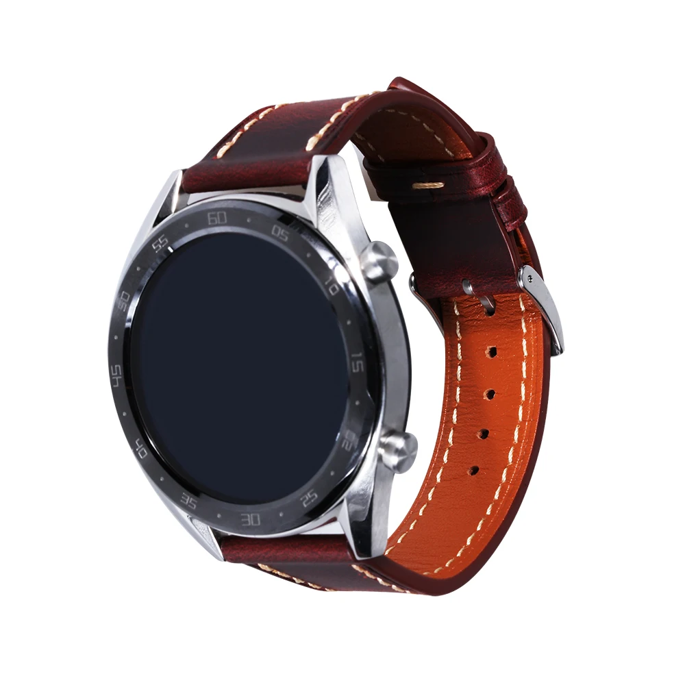 

Vintage Super Soft Leather Strap Men's Watch Band 22 24mm, Brown/red/black/coffee/green/blue