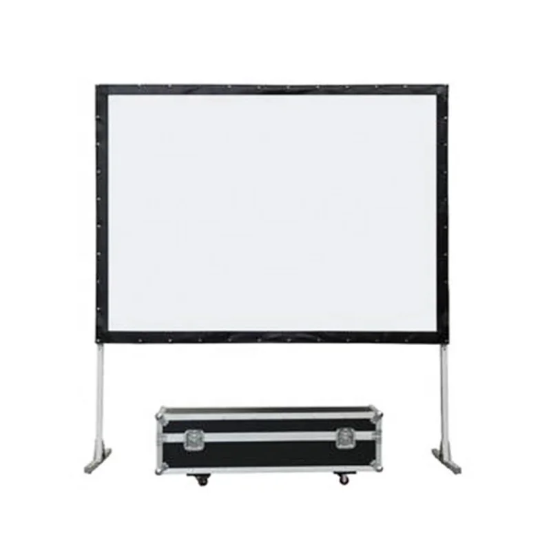 Outdoor Indoor High Reflectance 16:9 Large Projection Screens Fast Folding