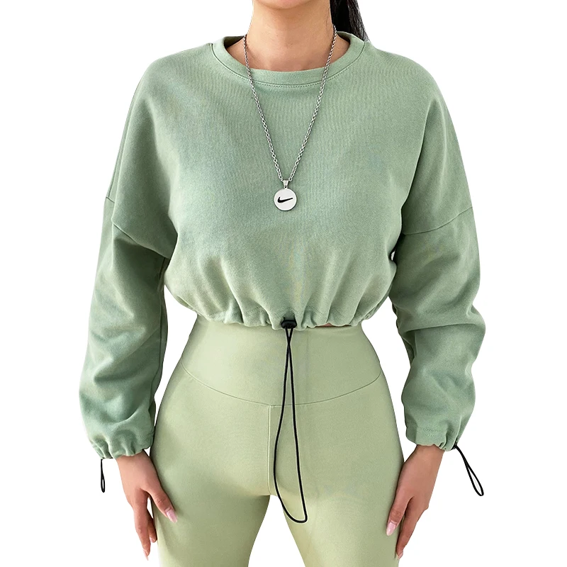 

Women's Outdoor Quick Drying Thermal Cotton Cropped Active Sports Shirt