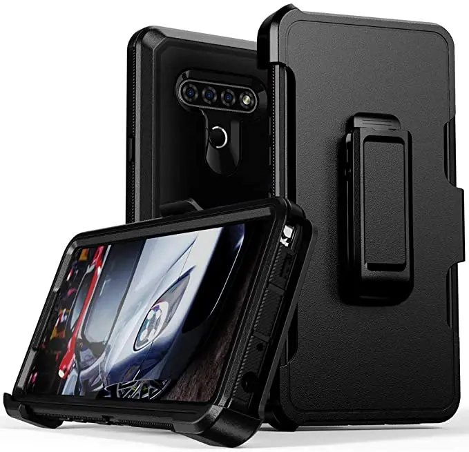 

Defender Case For LG Stylo 6 5 Heavy Duty Hard Shockproof Armor Protector Case Cover with Belt Clip Holster