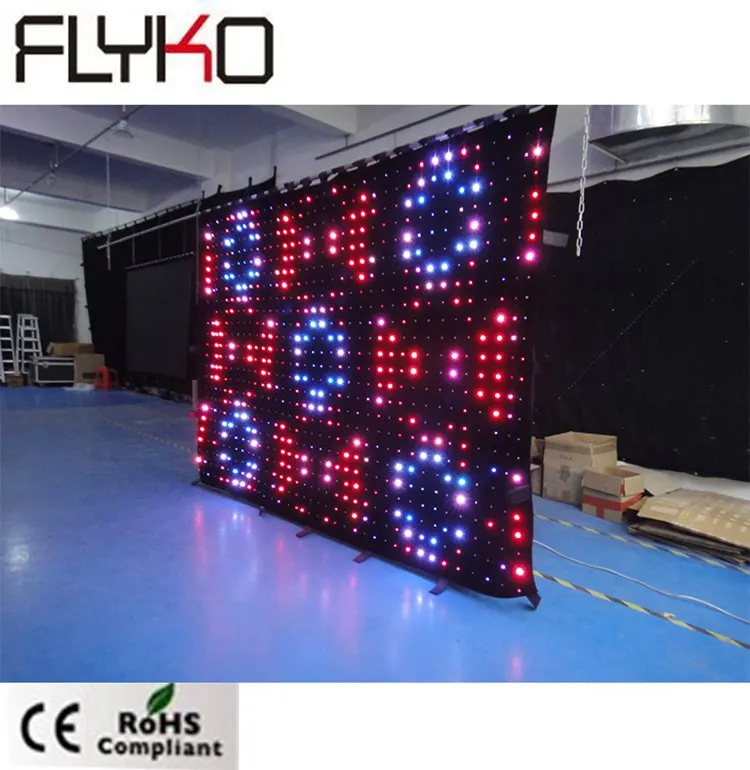 

dj booth decoration party rental equipment led video curtain