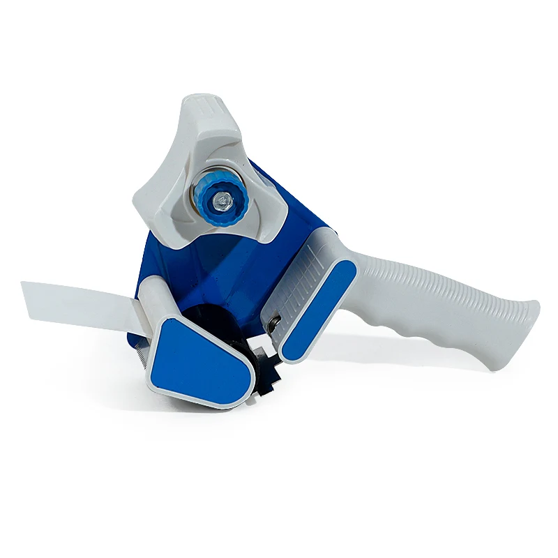 Wholesale Custom Plastic Adhesive Red Blue Hand Held Paper Tape Dispenser 170mm Max Roll Diameter for Cutting Tape Bulk