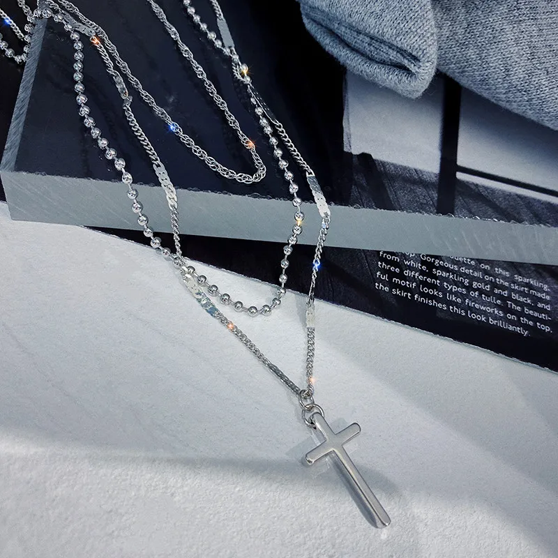 

Aimgal Jewelry necklace wholesale New multi-layer cross pendant necklace