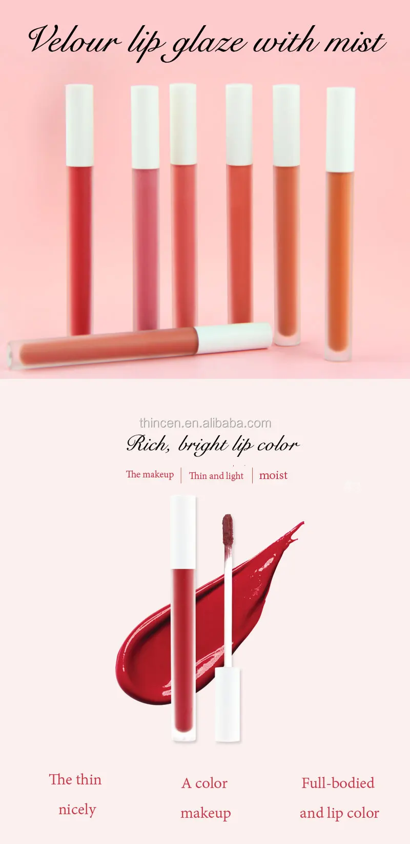 High Quality Labial Glair Matte Velvet Liquid Lipstick Private Label