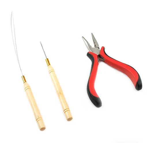 

Vlasy Stick Hair Extension Remove Pliers Pulling Hook Bead Device Tool Kits for Micro Rings Beads