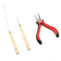 

Free Sample Vlasy Stick Hair Extension Remove Pliers Pulling Hook Bead Device Tool Kits for Micro Rings Beads